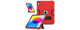 IPAD AIR 10.9 Inch Rugged Case w/ Kick Stand Red Edge