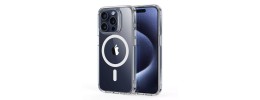 IPH15 Pro Max 6.7 Chrom Clear Case w/ Magsafe Blue(Retai