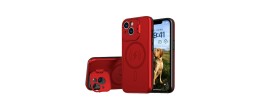 IPH15 Pro Max 6.7 Chrom Clear Case w/ Magsafe Red(Retail