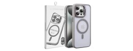 IPH15 Pro Max 6.7 Clear Bumper Case w/Magsafe Ring Stand B
