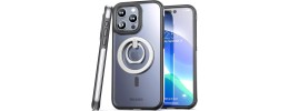 IPH15 Pro Max 6.7 Clear Bumper Case w/Magsafe Ring Stand p
