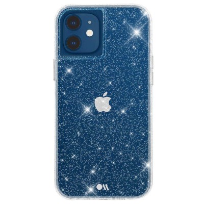 Iphone 12/Iphone12 pro Bling Case with Pop Up Blue (Retail