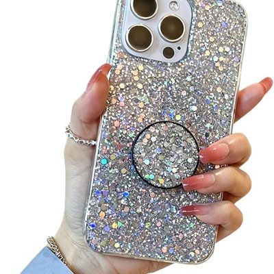 Iphone 12/Iphone12 pro Chrome Glitter Glitter Case Design