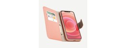 Iphone 12/Iphone12 pro Leather Wallet Pouch Hot Pink (Reta