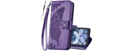 Iphone 12/Iphone12 pro Leather Wallet Pouch Purple (Retail