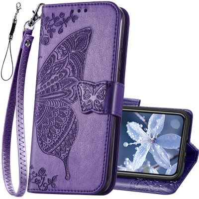 Iphone 12/Iphone12 pro Leather Wallet Pouch Purple (Retail