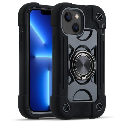 Iphone 12 Mini 5.4 Heavy Duty Ring Stand Cases (Retail Pack