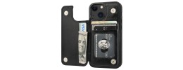 Iphone 13 Mini (5.4") Leather Wallet Pouch Black (Retail Pa