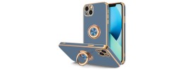 Iphone 13 Mini (5.4") New Matte Design Brush Case with Ring