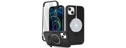 Iphone 13 Mini (5.4") New Texture Magnet Ring Stand Cases