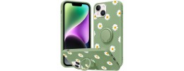 Iphone 13 Mini (5.4") New Texture Magnet Ring Stand Cases