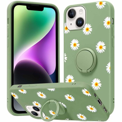 Iphone 13 Mini (5.4") New Texture Magnet Ring Stand Cases