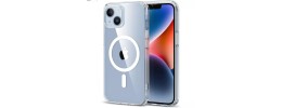 Iphone 14 6.1 2022 Chrom Clear Case w/ Magsafe Blue