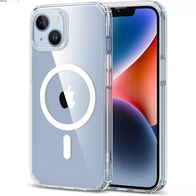Iphone 14 6.1 2022 Chrom Clear Case w/ Magsafe Blue