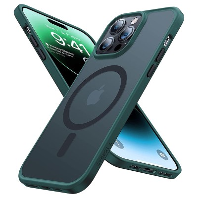 Iphone 14 6.1 2022 Chrom Clear Case w/ Magsafe Green