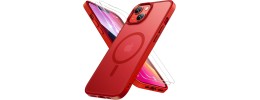 Iphone 14 6.1 2022 Chrom Clear Case w/ Magsafe Red