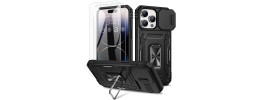 Iphone 14 6.1 2022 Magnetic Kickstand W/ Sliding Camera Cove