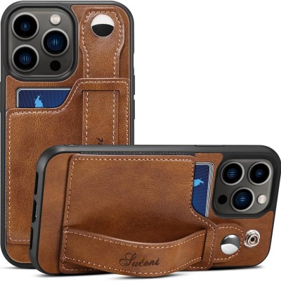 Iphone 14 6.1 2022 Premium PU Leather back Case w/ Holder St