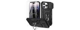 Iphone 14 6.1 2022 Vertical Kickstand case w/ camera cover R