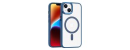 Iphone 14 Plus 6.7 2022 Chrom Clear Case w/ Magsafe Blue