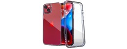 Iphone 14 Plus 6.7 2022 Chrom Clear Case w/ Magsafe Red