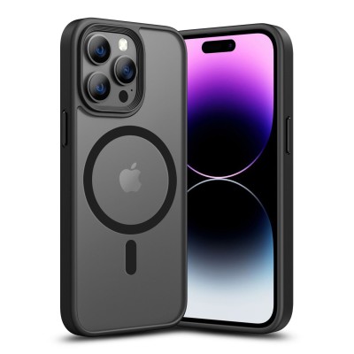 Iphone 14 Pro 6.1 2022 Chrom Clear Case w/ Magsafe Black