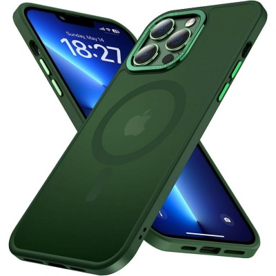 Iphone 14 Pro 6.1 2022 Chrom Clear Case w/ Magsafe Green