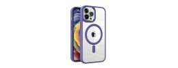 Iphone 14 Pro 6.1 2022 Chrom Clear Case w/ Magsafe Purple