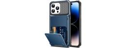 Iphone 14 Pro 6.1 2022 Premium Fabric Wallet Pouch 6 Card Sl