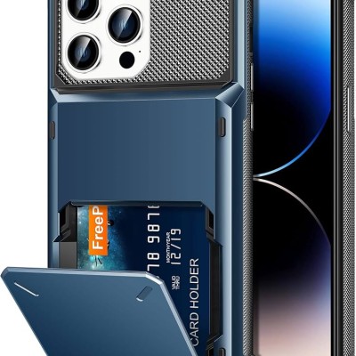 Iphone 14 Pro 6.1 2022 Premium Fabric Wallet Pouch 6 Card Sl