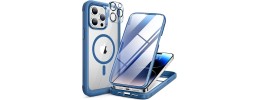 Iphone 14 Pro Max 6.7 2022 Chrom Clear Case w/ Magsafe Blue