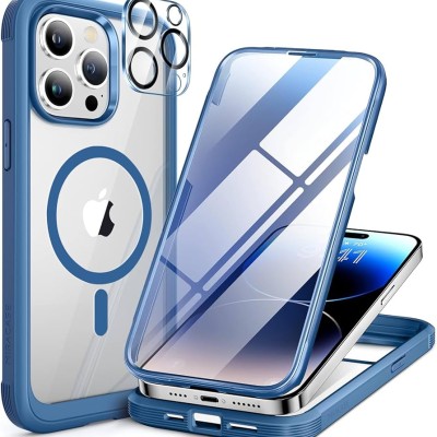 Iphone 14 Pro Max 6.7 2022 Chrom Clear Case w/ Magsafe Blue