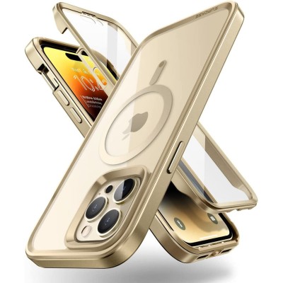 Iphone 14 Pro Max 6.7 2022 Chrom Clear Case w/ Magsafe Gold