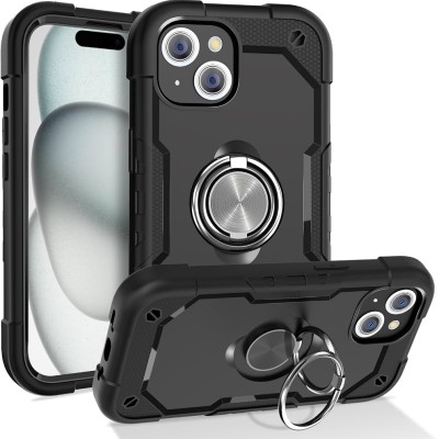 Iphone 15 6.1 Bumper Case w/Magnetic Ring Stand Black(Retail