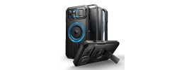 Iphone 15 6.1 Magnetic Kickstand W/ Sliding Camera Cover Car