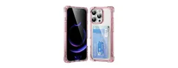 Iphone 16 Pro Max 6.9 Corner Bumper Case w/Card Slot Pink(Pr