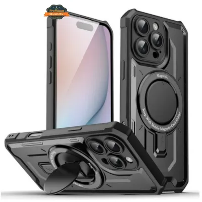 Iphone 16 Plus 6.7 Tuff Case w/Magsafe Folding Stand Holder
