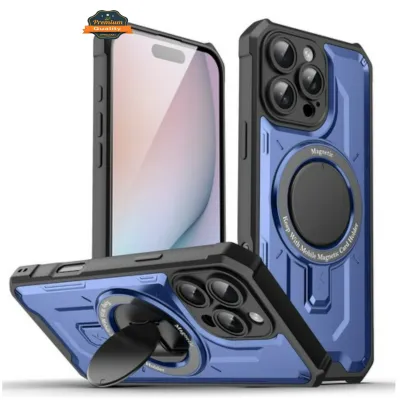 Iphone 16 Plus 6.7 Tuff Case w/Magsafe Folding Stand Holder