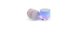 MINI SPEAKER PORTABLE RECHARGEABLE BT/USB/TF RGB LIGHT