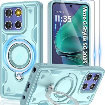 MOTO G Stylus 5G 2025 Hybrid Dual Layer Case w/Magnetic Ring