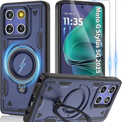 MOTO G Stylus 5G 2025 Oil Painted Case w/Flat Magnetic Ring