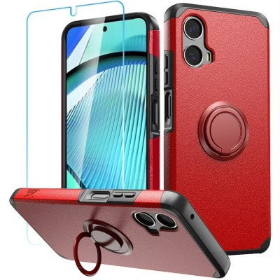 MOTOROLA G Power 2024 Magnetic W/ Ringstand Cases Red