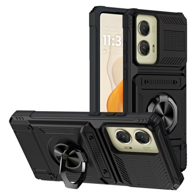 MOTOROLA G 5G 2024 Magnet
Ring Stand Case With Card Slot Bla