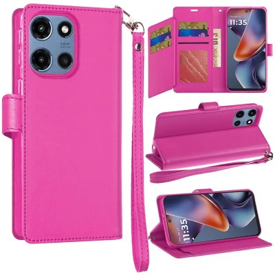 MOTOROLA G 5G 2024 luxurious synthetic PU leather 6 Card Slo