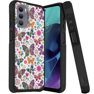 Moto G Stylus 5g 2022 Tough Strong Slim Dual-Layer ShockProof Hybrid Case Cover - Harmonious Butterfly Floral