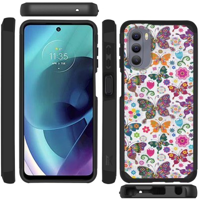 Moto G Stylus 5g 2022 Tough Strong Slim Dual-Layer ShockProof Hybrid Case Cover - Butterfly Bliss