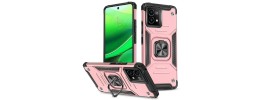 Motorola G Stylus 5G (MultiCarrier 6.6" 16MP Camera) 2023 Robust Magnetic Kickstand Hybrid Case Cover - Rose Gold