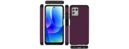 For Motorola Moto G 5G (2023) Tough Strong Hybrid (Magnet Mount Friendly) Case Cover - Dark Purple
