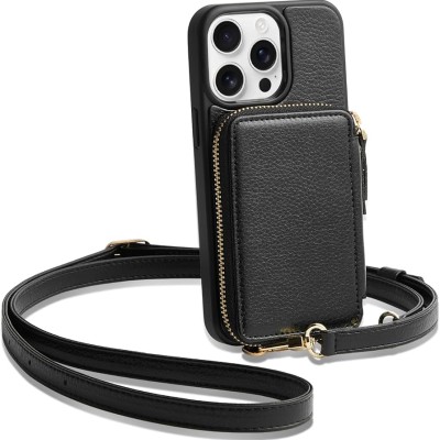 PKG iPhone 15 PRO MAX 6.7 Wallet Pouch 3 Black