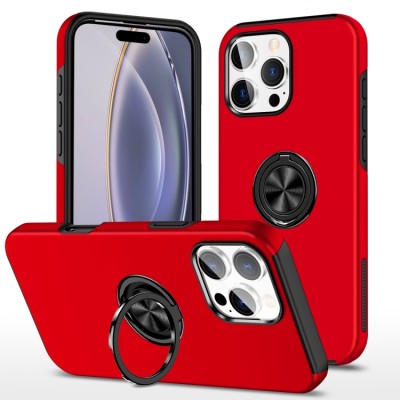 PKG iPhone 16 6.1 Magnet Ring Stand 3 Red
